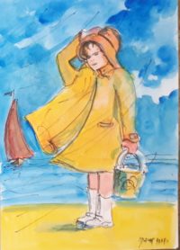 Un sale temps / Aquarelle et encre / 50 x 70