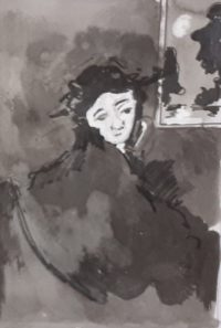 Veuvage ? / Encre / 50 x 70 