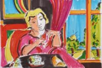 Petit déjeuner matinal / Aquarelle et encre / 70 x 50 