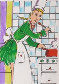 Le gout ? / Aquarelle et encre / 30 x 50