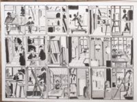 L'atelier en action / Encre / 70 x 50