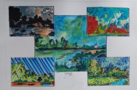 Variations sur paysage / Aquarelle et encre / 70 x 50 