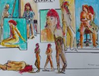 Aurore 01 / Aquarelle et encre / 70 x 50