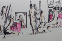 Aurore 02 / Aquarelle et encre / 70 x 50