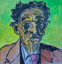 Portrait en âge / Aquarelle et encre / 30 x 50 