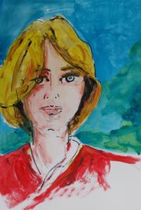 Portrait 04 / Aquarelle et encre / 50 x 70
