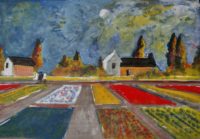 Le potager  / pigments à l'œuf  /  70 x 50 